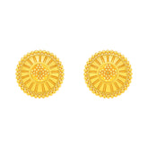 22k Yellow Gold Filigree Small Earrings with gold weight of 4.05g